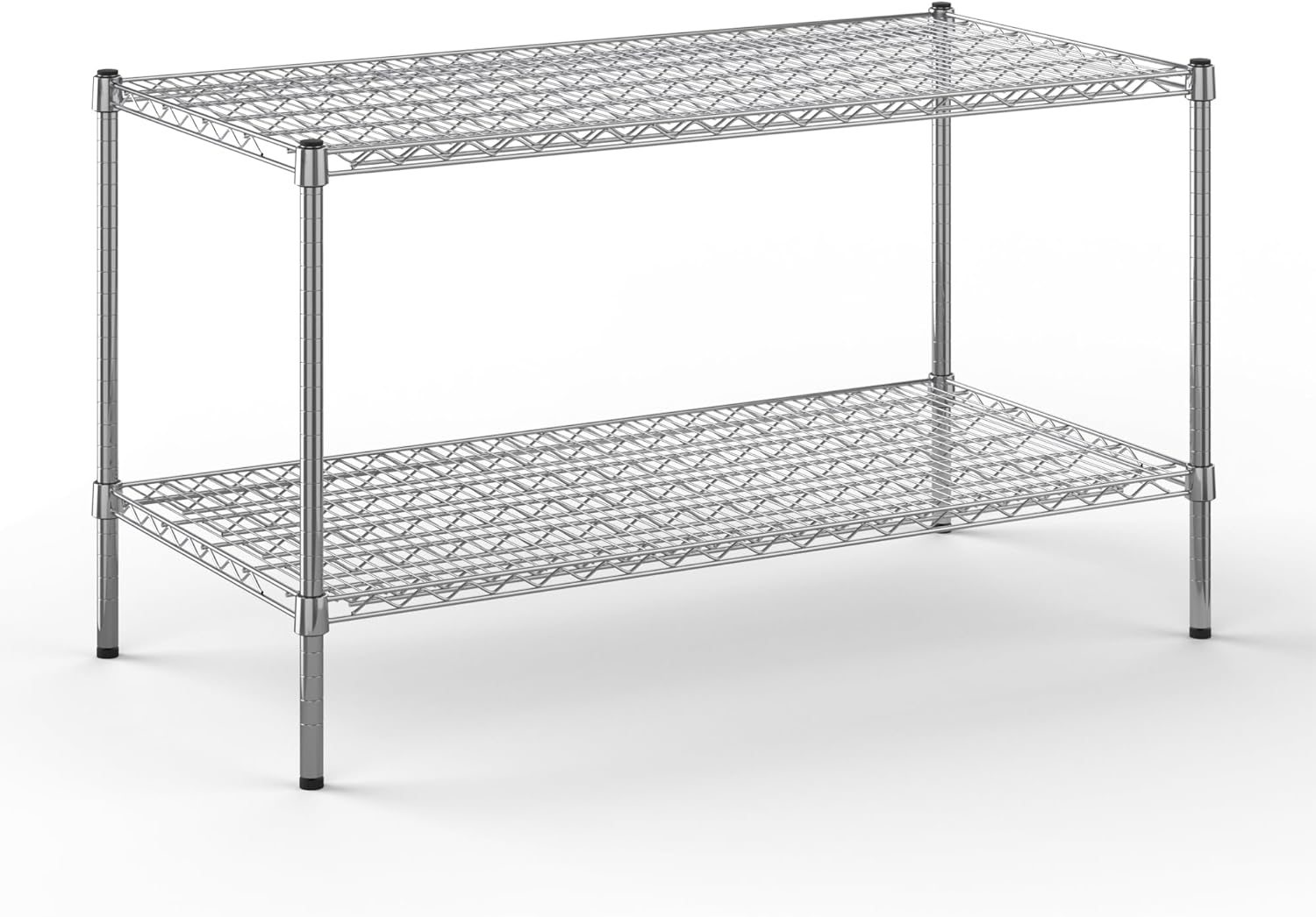 24" Deep x 48" Wide x 27" Height Wire Shelving Kit | 2-Tier | NSF Commercial Storage Rack Unit