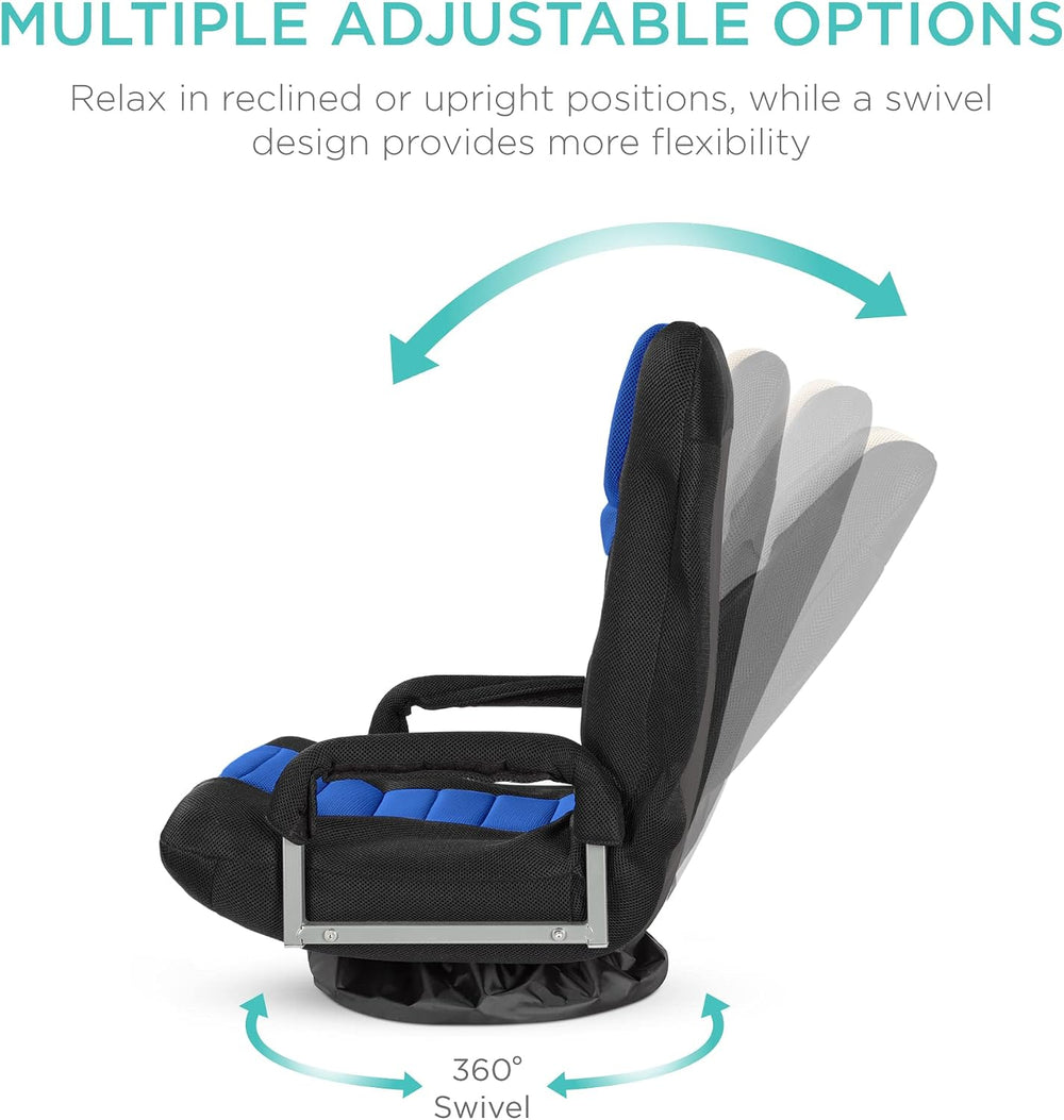 Best Choice Products Swivel Gaming Chair 360 Degree Multipurpose Floor Chair ...