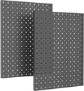 Ultrawall Metal Pegboard Panels, Pegboard Wall Organizer, Black Peg Boards for Wall, Garage Tool Storage Organization, 12"X16", 2pcs