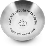 10 Year Anniversary Tin Gift for Her Him 10th Wedding Tin Gifts for Couple