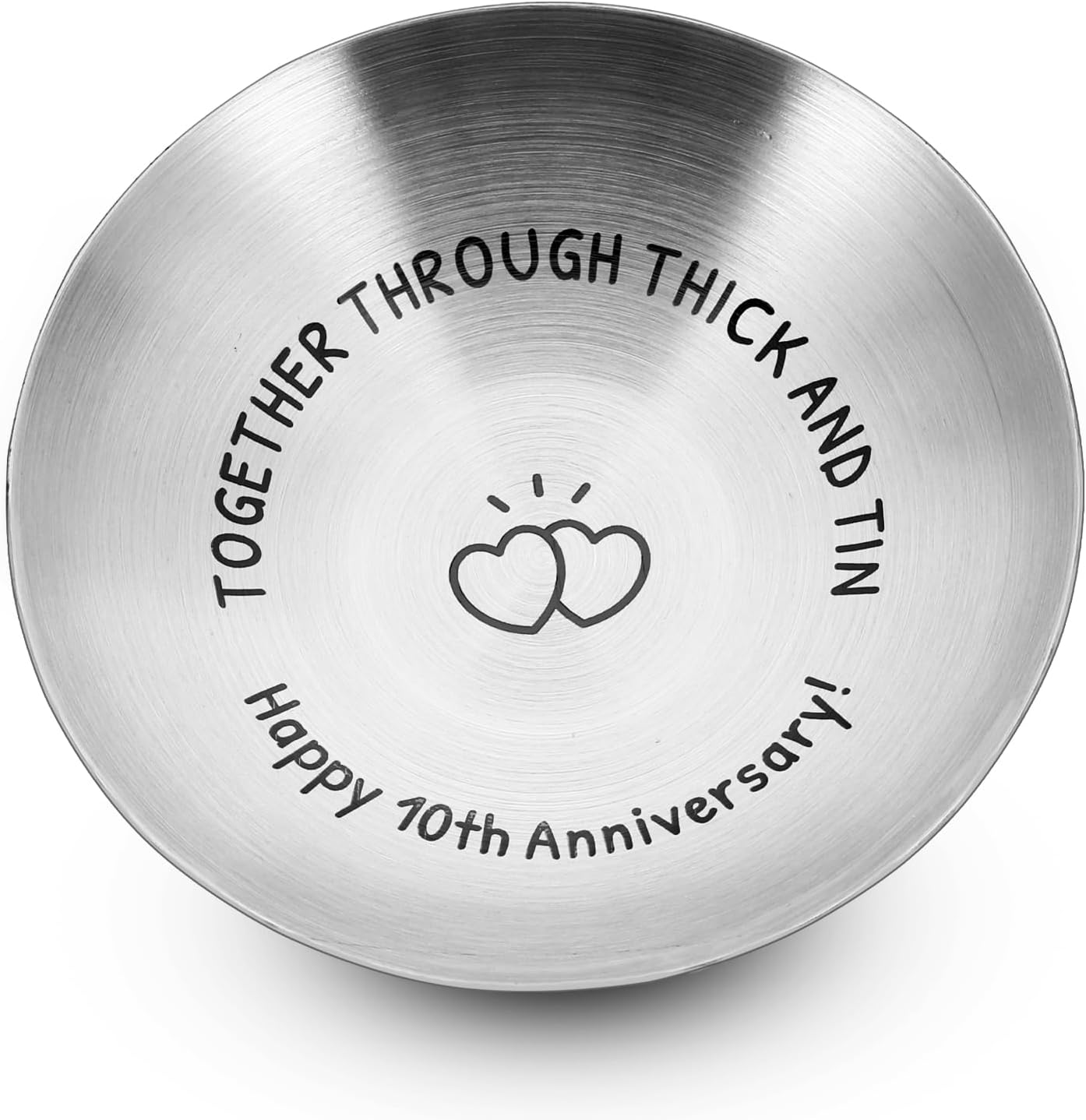 10 Year Anniversary Tin Gift for Her Him 10th Wedding Tin Gifts for Couple