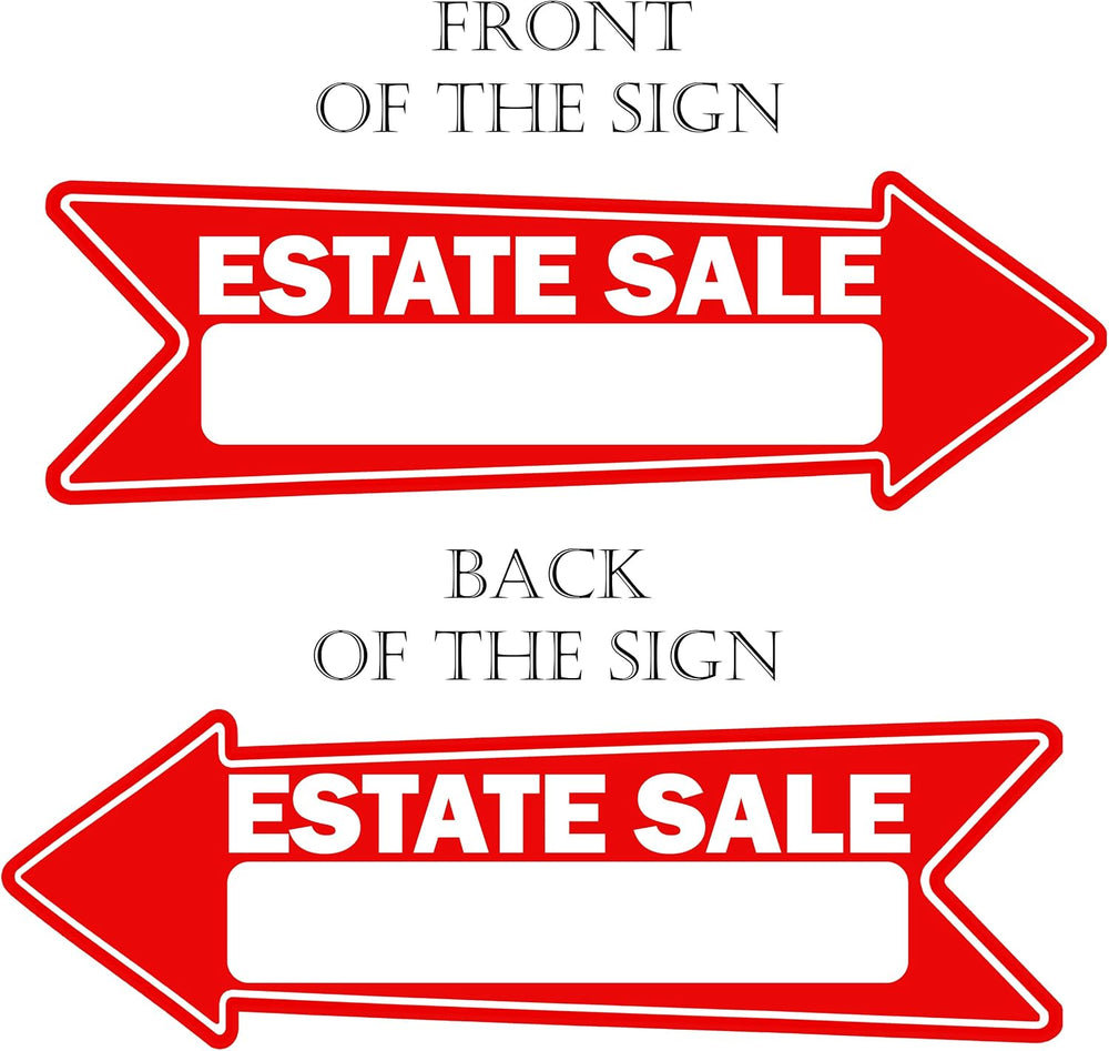 Rogue River Tactical 9 Piece Estate Sale Yard Sign Double Sided With Stake - ...