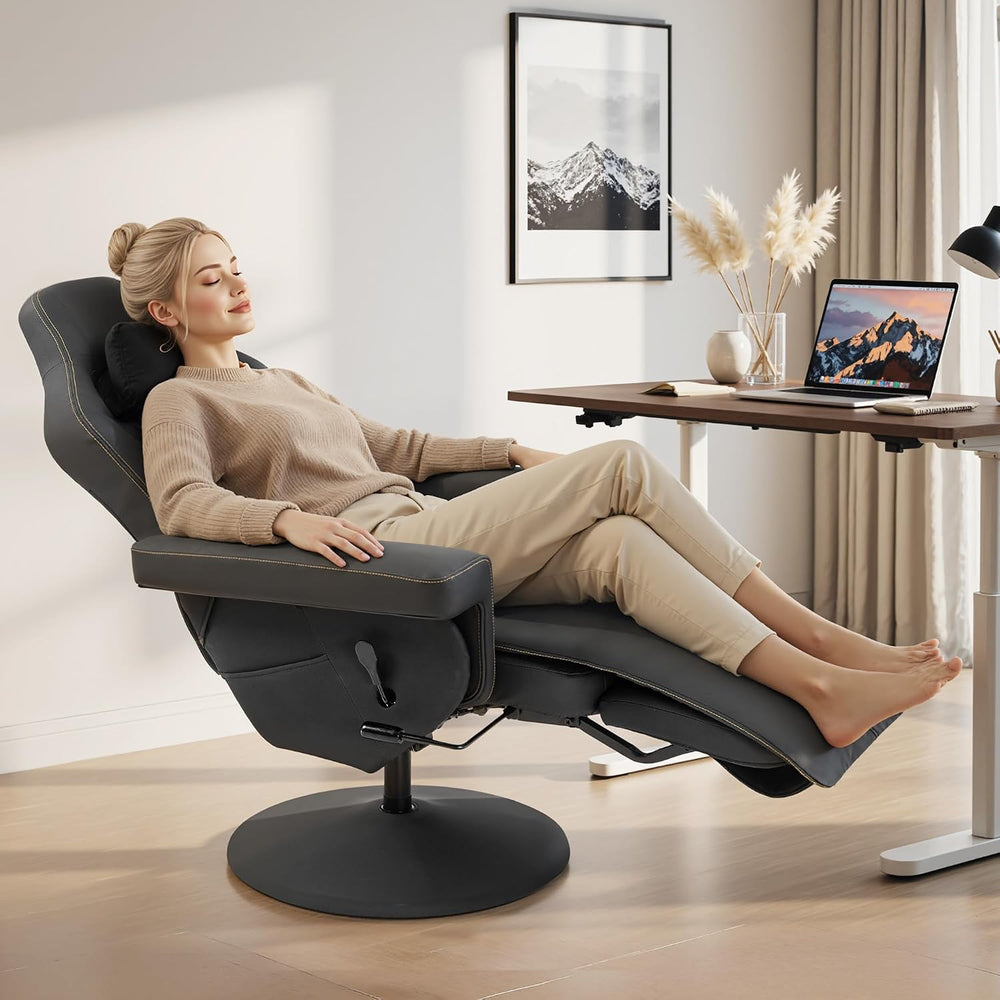 Dowinx Gaming Recliner Chair No Wheels with Footrest Shtasu Massage Lumbar | ...