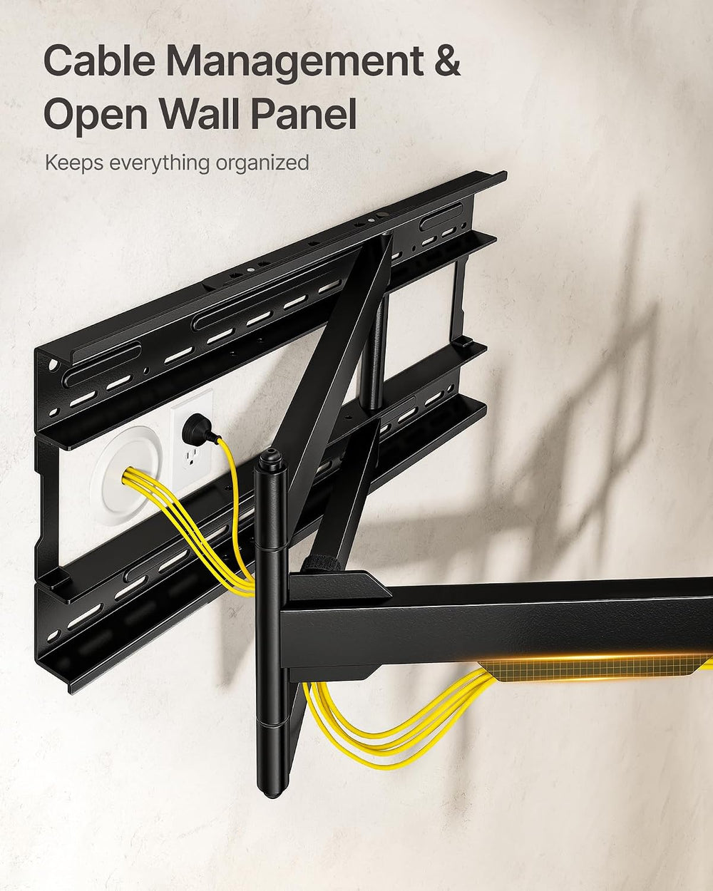 monTEK XL 40” Long Arm TV Wall Mount for 50-100 inch TVs up to 176 lbs | ±90°...