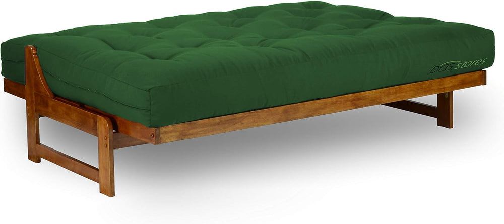 Nirvana Futons Extra Thick Premium 10-Inch Queen Futon Mattress, Hunter Green...