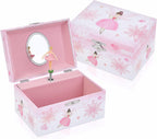Girl's Gift Music Box with Spinning Ballerina,Fairy Design Musical Jewelry Box for Kids Jewel Storage,Toys for Girls