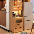 Kitchen Cabinet, Sliding Racks with Door, Sideboard Buffet, Versatile Cupboard for Dining Room, for Kitchen Living Room SND Dining Room White(50cm/19.6in)