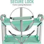 Olympia Tools 89-349 Pack-N-Roll Folding Collapsible Service Cart, 150LB Capacity, Teal