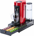 Flagship for Nespresso Pod Organizer Vertuo Pod Holder Coffee Pod Drawer Coffee Bar Design Black Metal(30 Pods Capacity)