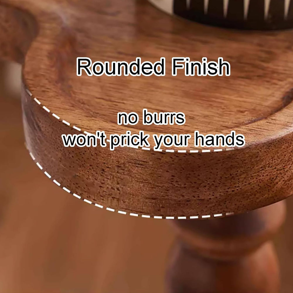 Four Leaf-Shaped Wooden End Table, Coffee Tables with Solid Wood Leg, Small P...