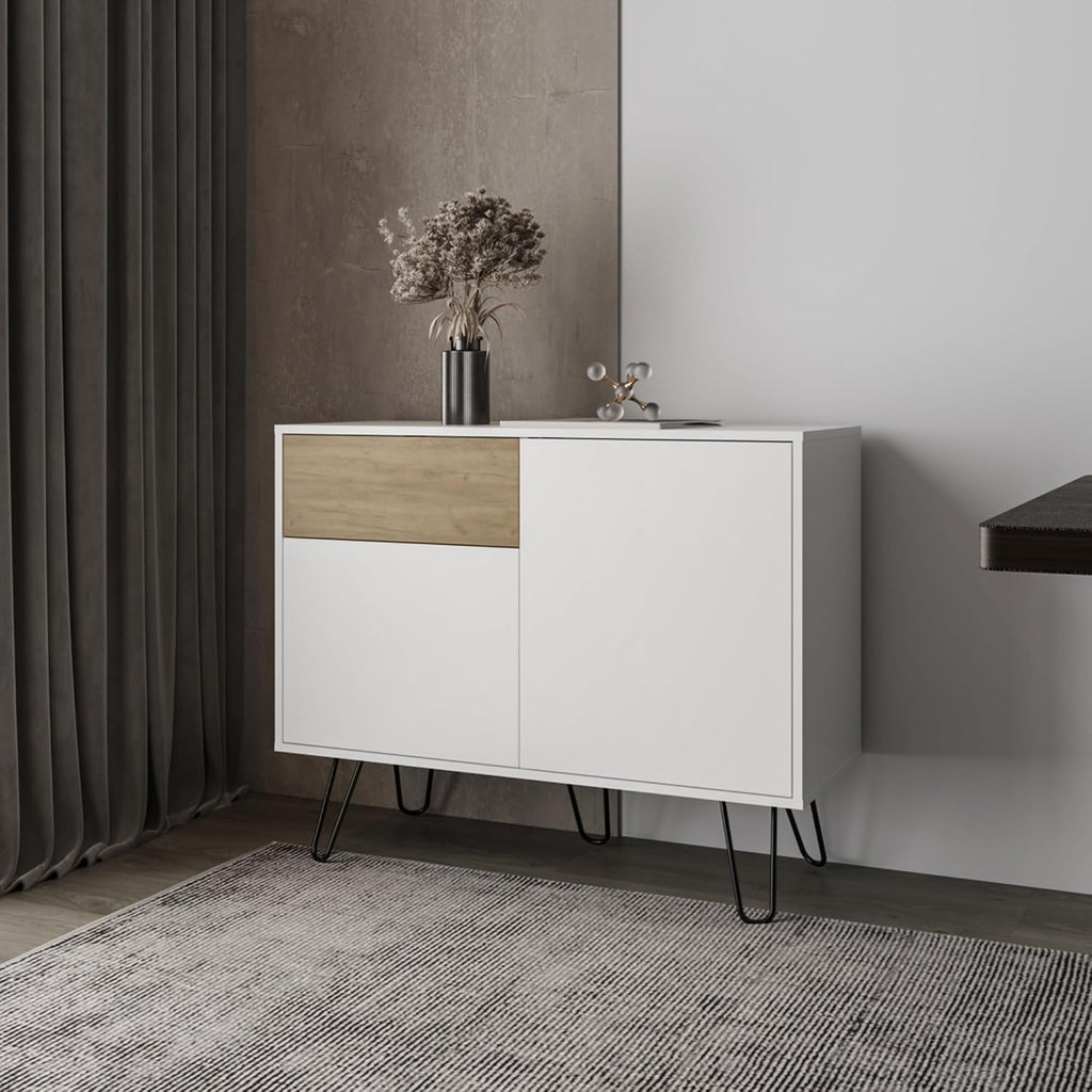 Pantry Sideboard with Hairpin Legs, Storage Cabinet for Kitchen Dining Living Room,for Kitchen Home