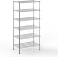 21" Deep x 36" Wide x 74" Height Wire Shelving Kit | 6-Tier | NSF Commercial Storage Rack Unit