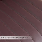 Dining Chairs Set of 4, Modern Dining Chairs with Thick Cushions, PU Leather Upholstered Kitchen Dining Room Chairs with Metal Legs for Dining Living Room (Dark Brown)