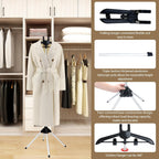 Garment Steamer Stand for Clothes - Garment Hanger for Steaming, Steam Rack for Clothes, Steam Iron with Stand, Including Ironing Gloves, Clothes Rac, Hair Remover ﻿