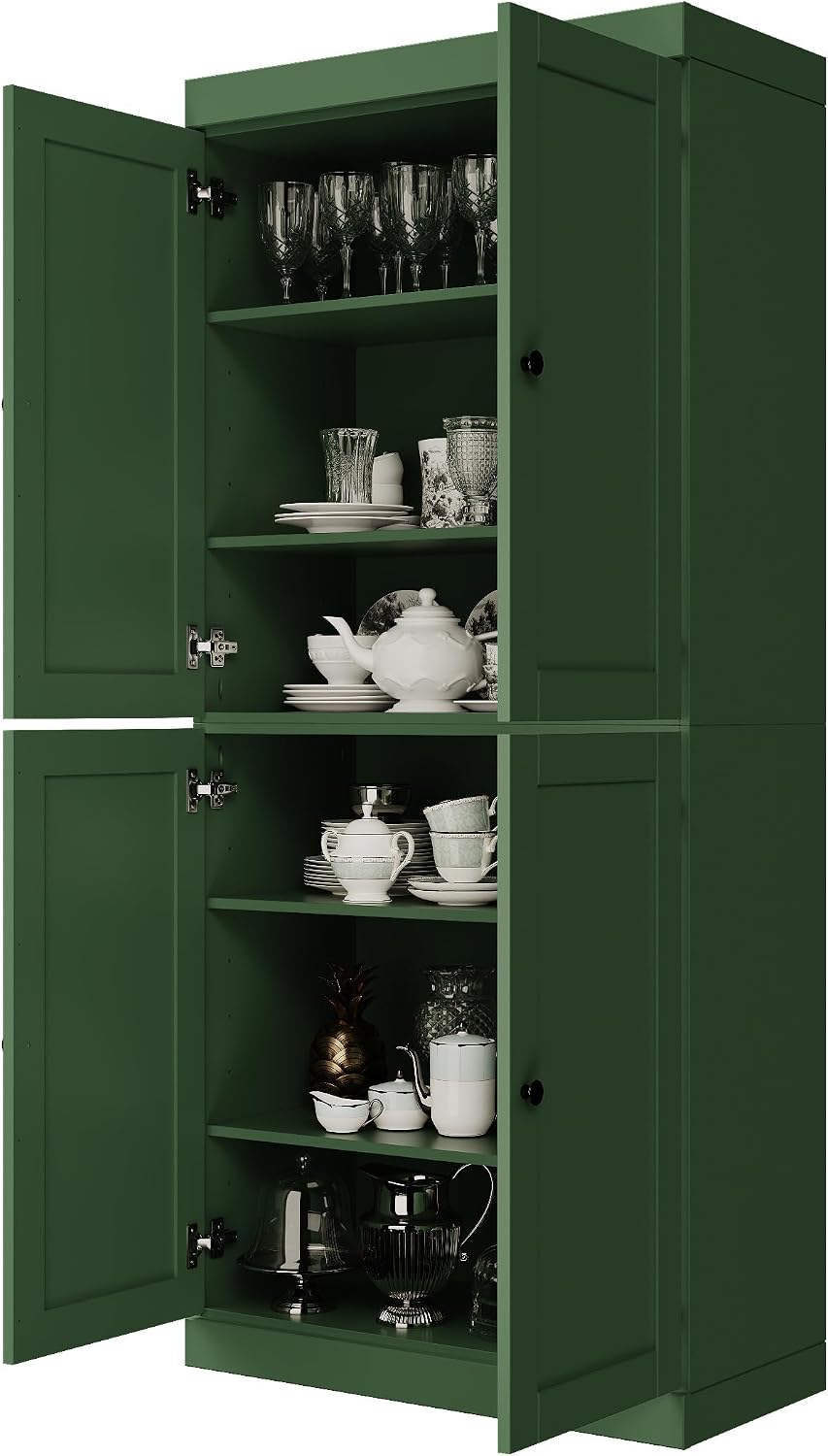 Palace Imports Solid Wood Kitchen Pantry Cabinet - 71.5" Tall x 32"...