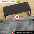 Expandable Kitchen Storage Shelves,110LBS Heavy Duty Metal Garage Shelving Units For Pot Pans Appliance,Adjustable Small Storage Shelf Rack Organizer For Kitchen Countertop Under Cabinet Garage Pantry