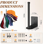 STYLISHT RV Essentials Hat Rack: Camper Accessories 2 Pack,Hat Organizer for RV Accessories Lovers - Perfect for Camper Accessories and Home Organization,Hat Rack for Wall