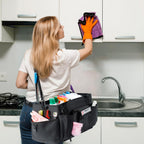 Cleaning Caddy for Cleaning Suppliers Organizer with Pockets for House Cleaning Essentials, Cleaning Organizer, Wearable Cleaing Bag Tote, Storage Caddy for Housekeeping