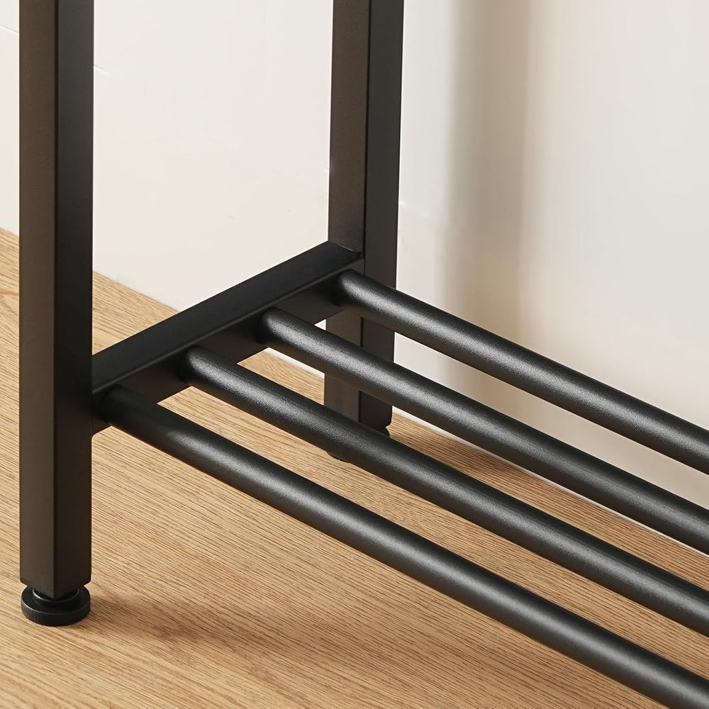 YATINEY Narrow Console Table, 2-Tier Small Sofa Table, 29.5" Thin Entryw...