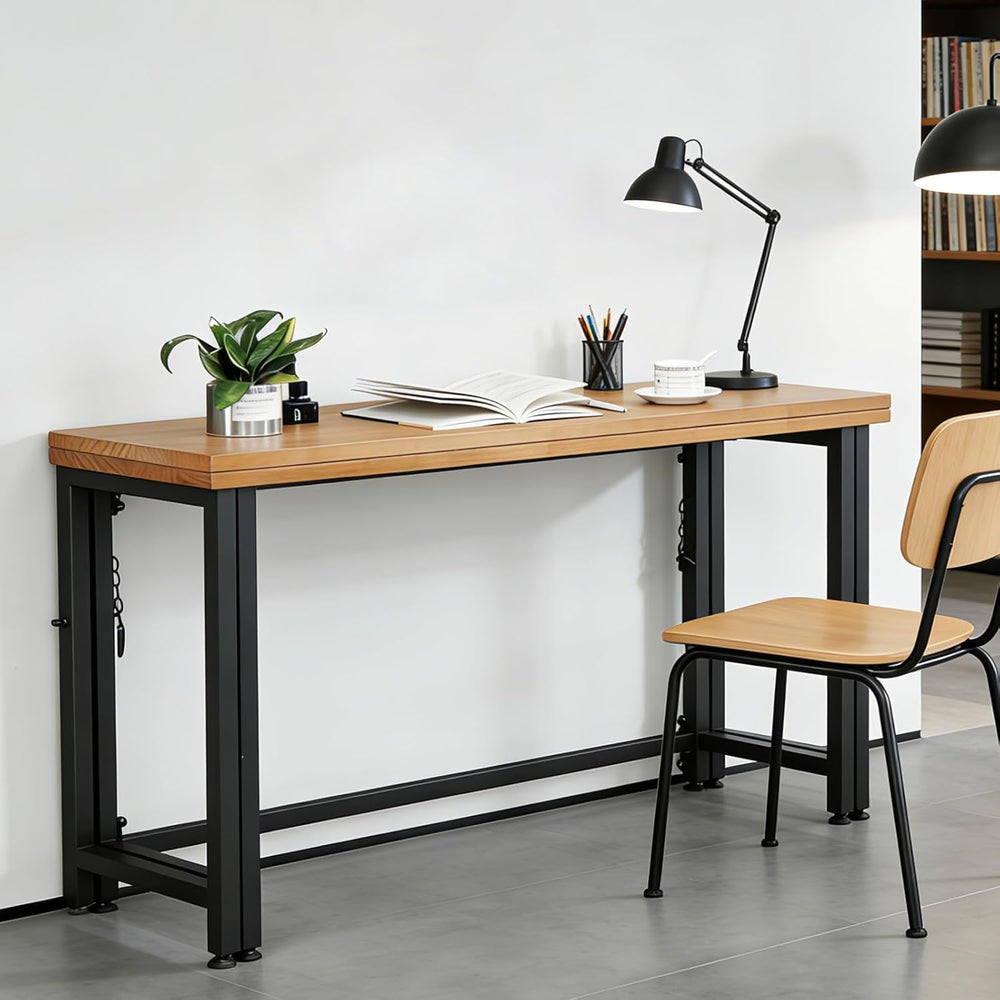 Foldable Dining Table,Solid Wood Flip Top Narrow Console Table,Small Writing ...