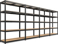 HOMEDANT House 48" Wide Boltless Heavy Duty Garage Storage Shelving Adjustable 5-Tier Metal Shelves Laminated Organization Shelf Industrial Utility Rack for Pantry Warehouse Office Store 4Pack