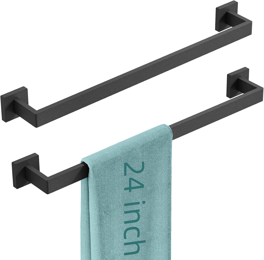 Bathroom Towel Bar, Towel Racks for Bathroom Wall Mounted Black