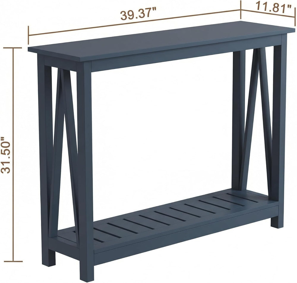 ChooChoo Farmhouse Console Table, Narrow Sofa Table for Entryway, 40 Inch | R...