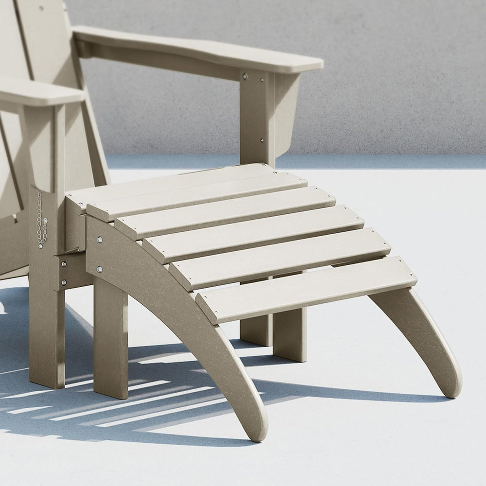 Costaelm Adirondack Chair Footrest Foldable Ottoman, Folding Ottoman Outdoor ...