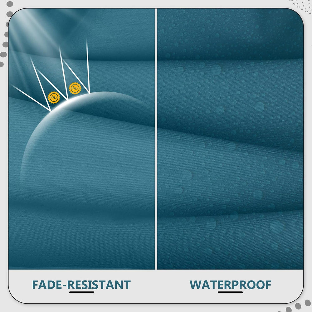 22" x 22" x 6" Outdoor Deep Seat Cushions Set - 2 Set Waterpro...