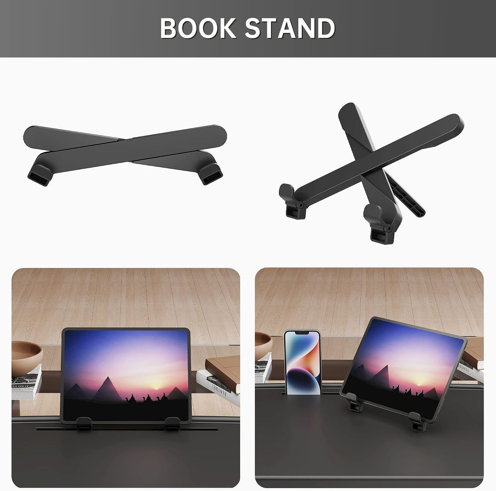 X TV Tray Table, Allpop Large TV Dinner Tray for Eating, Adjustable Folding L...