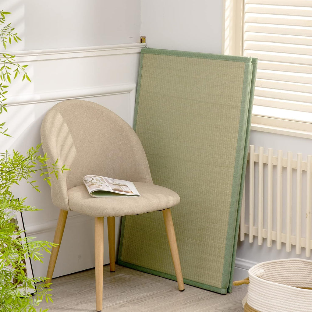 Natural Igusa Rush Grass Floor Tatami Mat,Twin, 79" x 39" x 0.5" | Japanese Portable Folding Firm Traditional Bed Mattress, Foldable Pad Futon,for Sleeping,Sitting,Yoga,Relaxing,Zen
