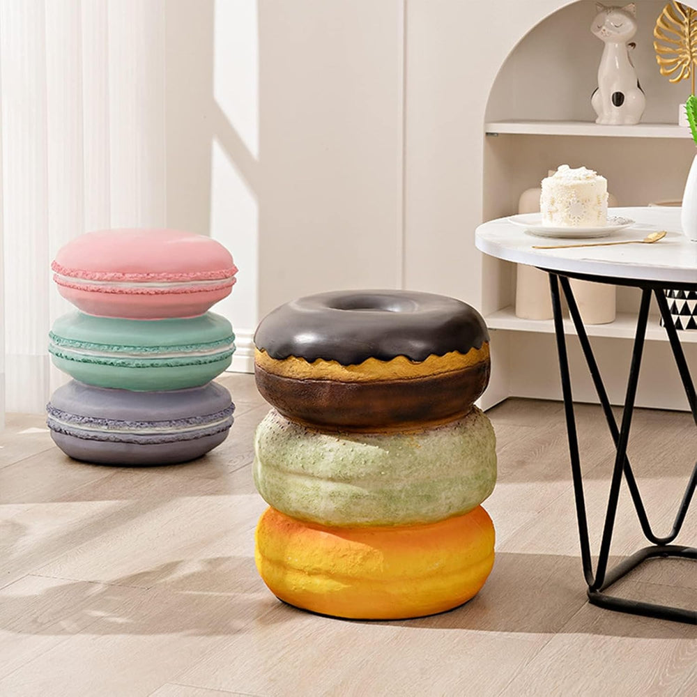 Food Shoe Changing Stool, Simulated Food Stool Comfortable Retro for Home (Co...