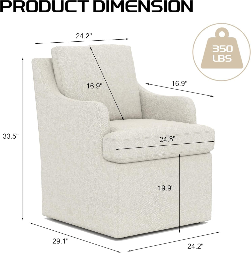 VKNOW Upholstered Dining Chairs, Modern Kitchen Chairs Dinner Chairs with 4 C...