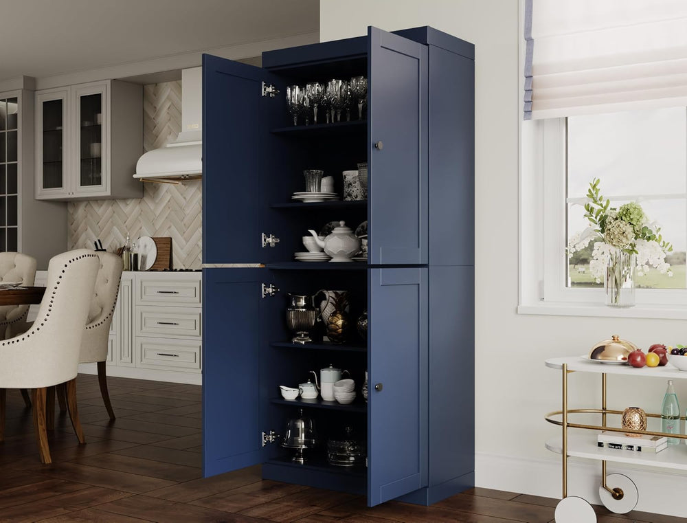 Palace Imports Solid Wood Kitchen Pantry Cabinet - 71.5" Tall x 32"...