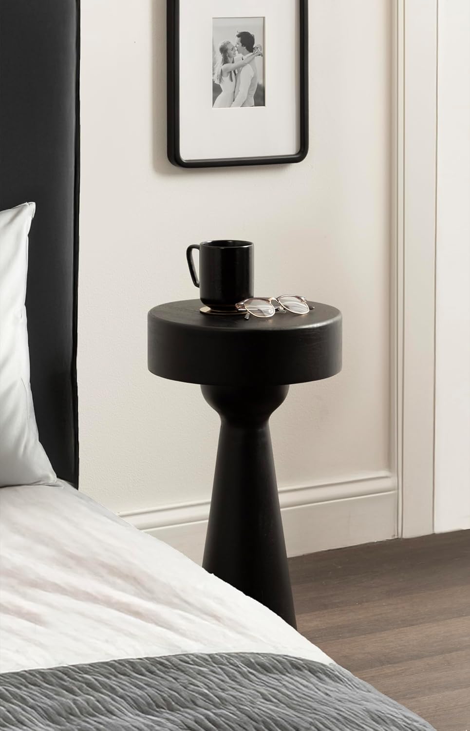 Kate and Laurel Solbrett Modern Sophisticated Round Side Table, 12 x 12 x 22,...