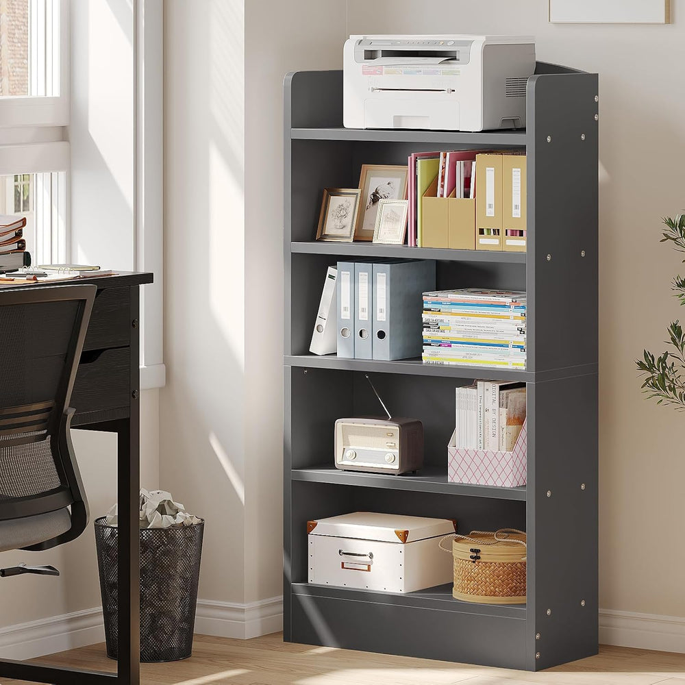 ALISENED 5-Tier Bookcase, Open Bookshelves and Bookcases with Storage Shelves...