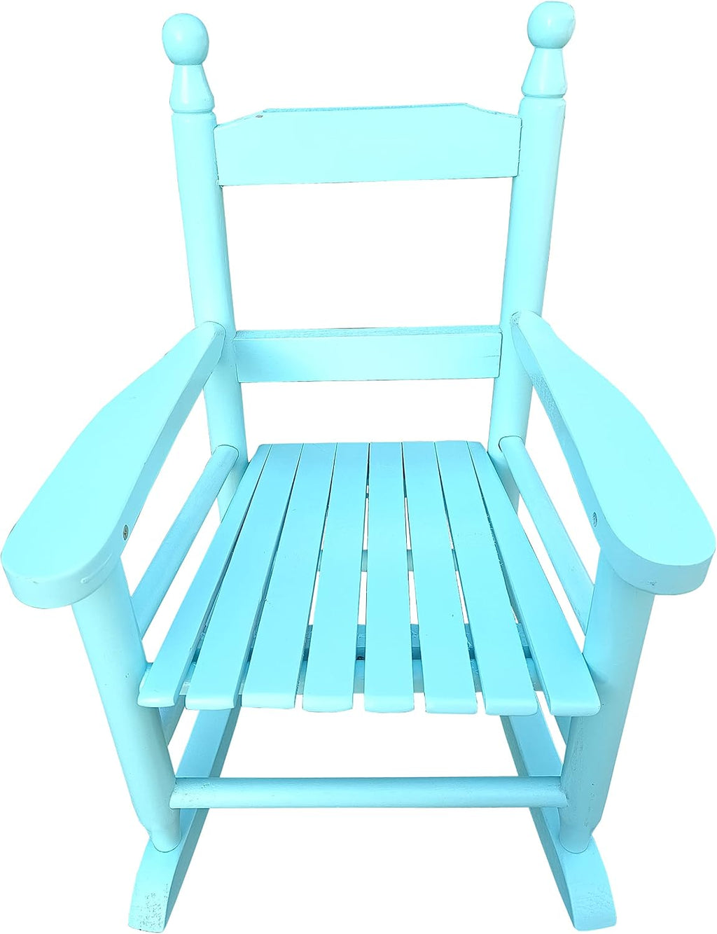 Kids Rocking Chair, Toddler Rocking Chair, Childrens Rocking Chair With Classic Rocker and Hardwood Construction, for Boys, Girls, Nursery, Indoor, Outdoor, Living Rooms, Bedrooms (Light Blue)