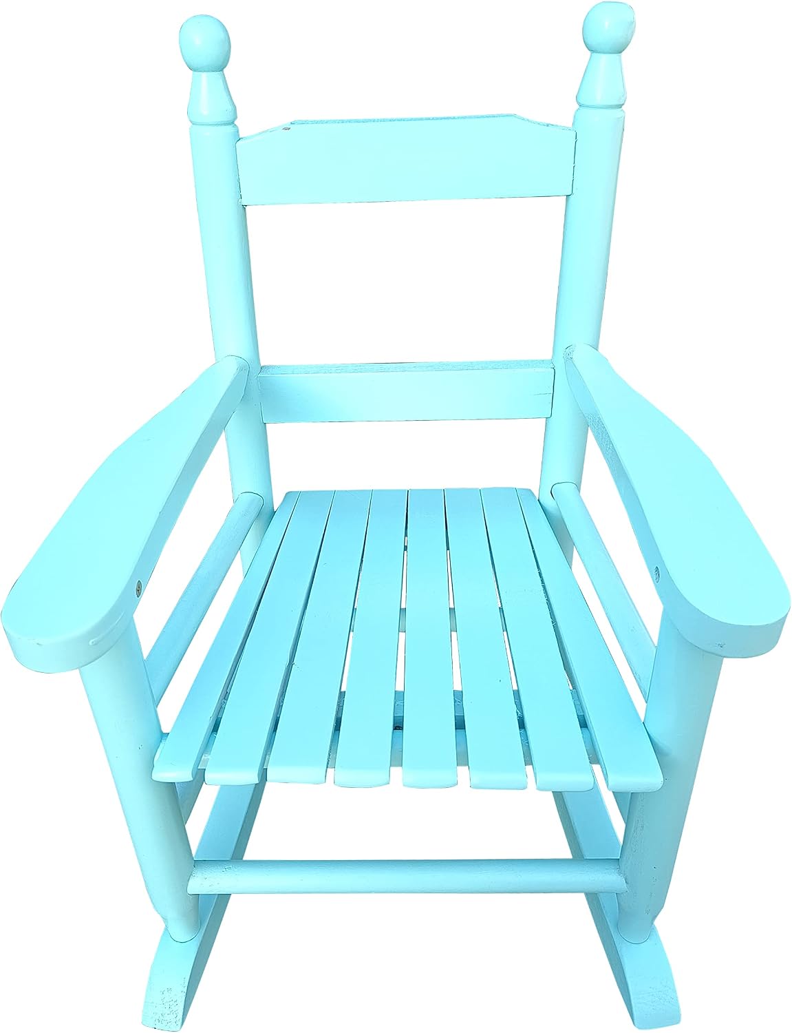 Kids Rocking Chair, Toddler Rocking Chair, Childrens Rocking Chair With Classic Rocker and Hardwood Construction, for Boys, Girls, Nursery, Indoor, Outdoor, Living Rooms, Bedrooms (Light Blue)