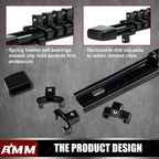 AMM 6-Piece Socket Organizer，1/4 inch Drive ABS Tools-Socket Holder，Heavy Duty Socket Racks，Premium Quality Socket Clip Rail Holder，The best tool trays in the garage
