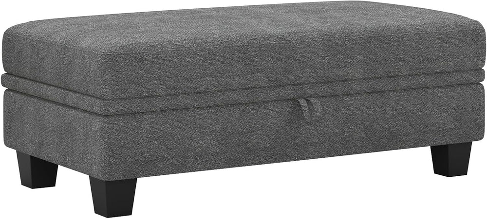 Belffin 45.9" Storage Ottoman Bench Oversized Ottoman for Footrest Uphol...