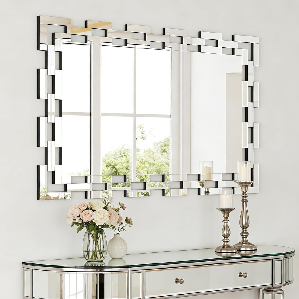 Chende Decorative Mirrors for Wall, 40''X28'' Large Bathroom ...
