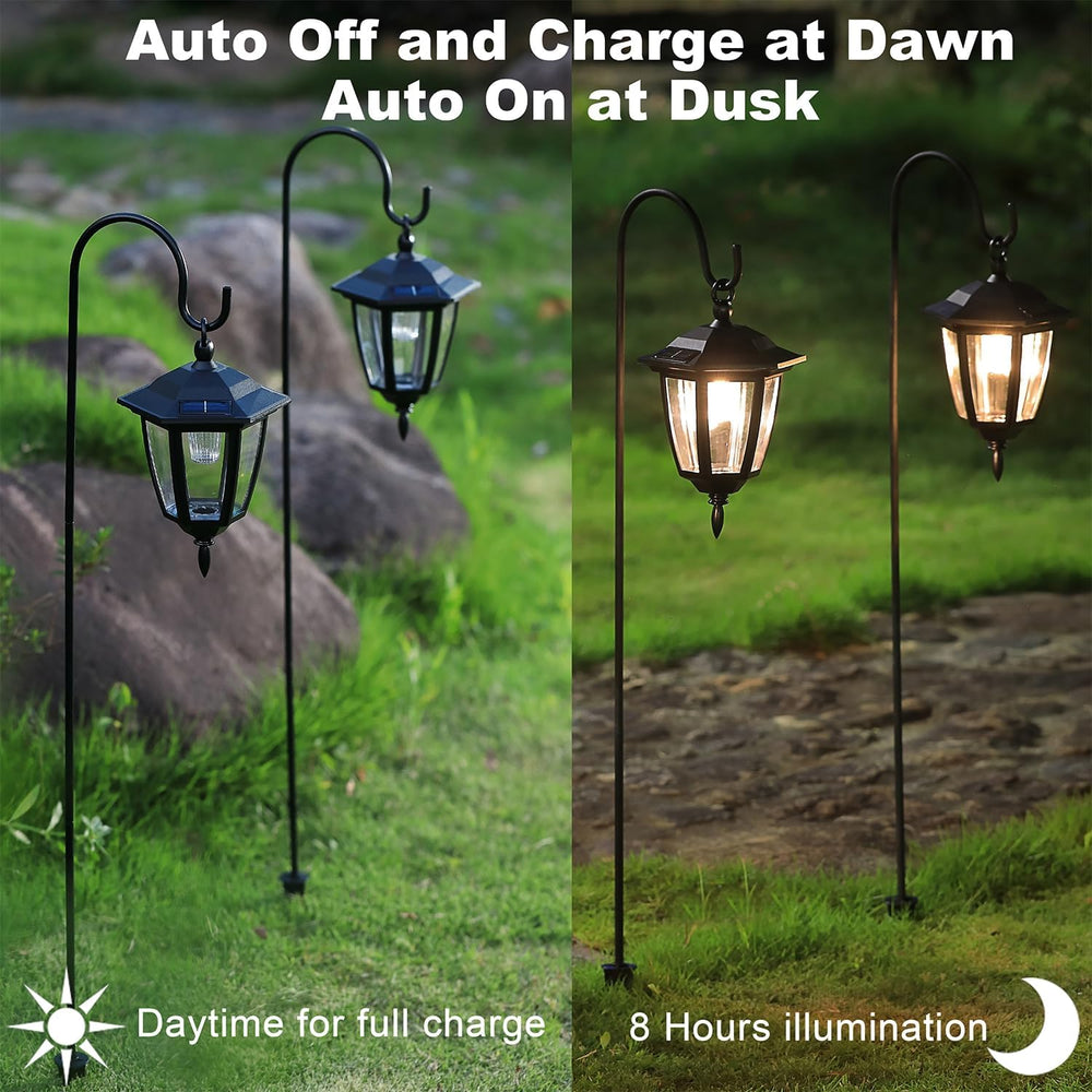 Dynaming 2 Pack Solar Hanging Lights Outdoor, Solar Powered Garden Decorative...