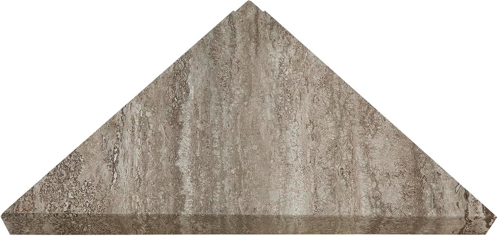 Palisade Vinyl Waterproof Corner Shower Shelf in Grecian Earth