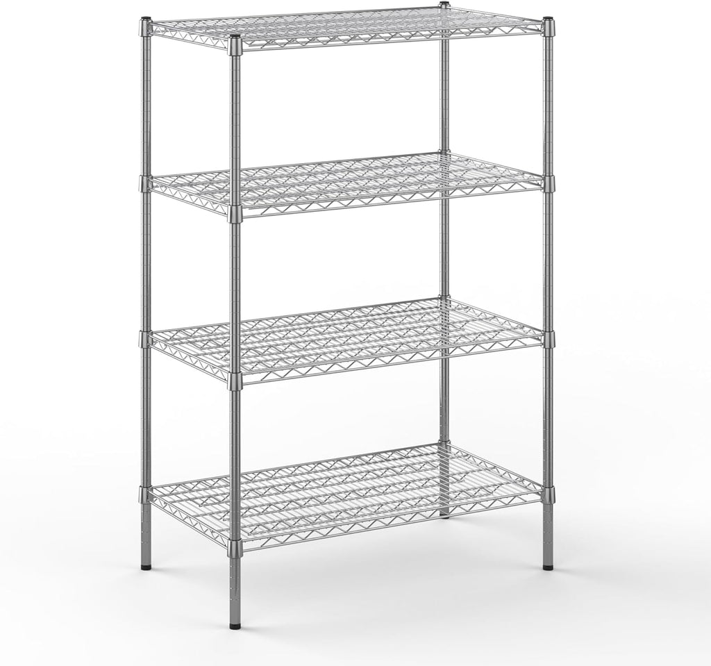 21" Deep x 36" Wide x 54" Height Wire Shelving Kit | 4-Tier | NSF Commercial Storage Rack Unit