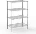 21" Deep x 36" Wide x 54" Height Wire Shelving Kit | 4-Tier | NSF Commercial Storage Rack Unit