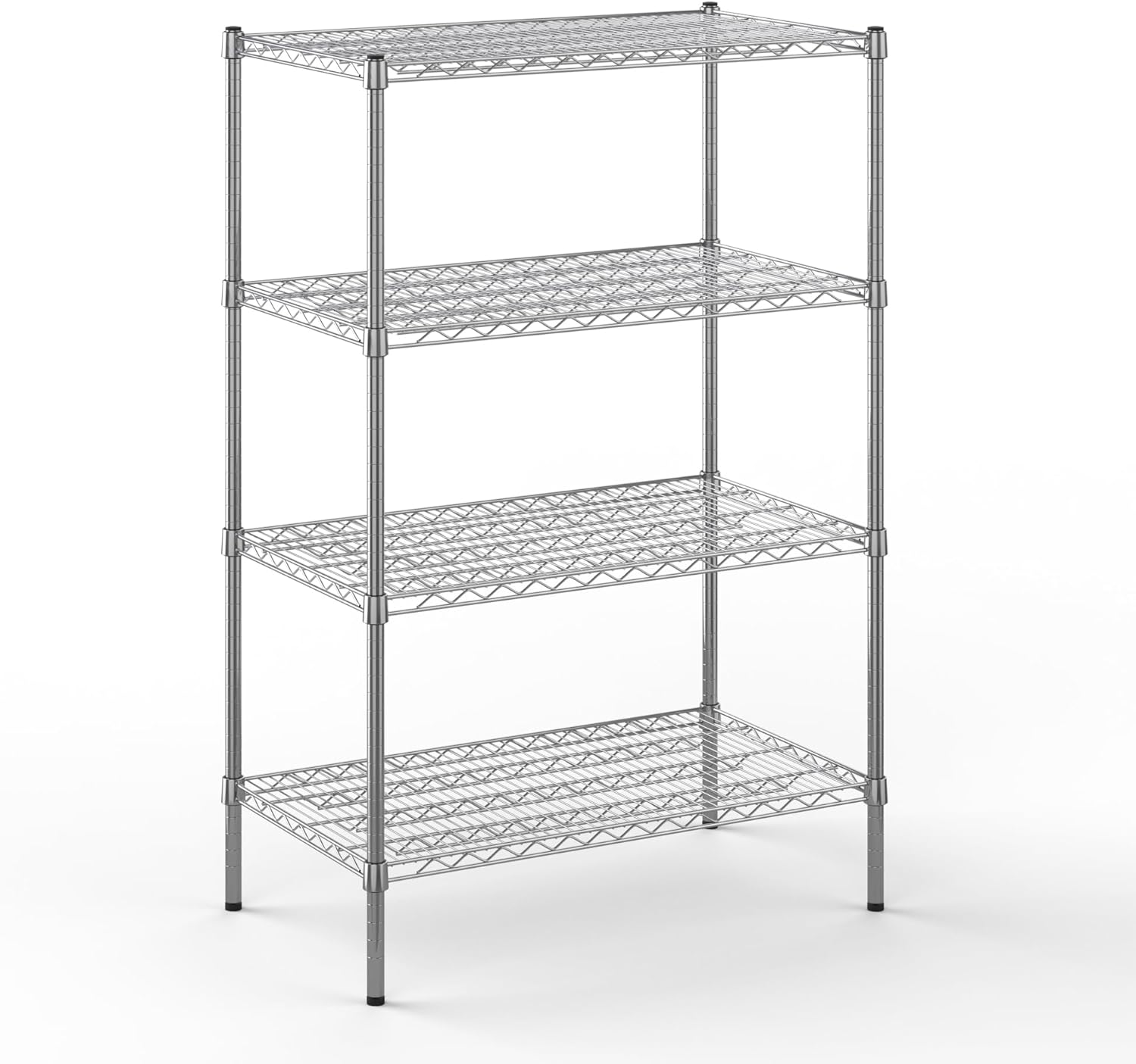 21" Deep x 36" Wide x 54" Height Wire Shelving Kit | 4-Tier | NSF Commercial Storage Rack Unit