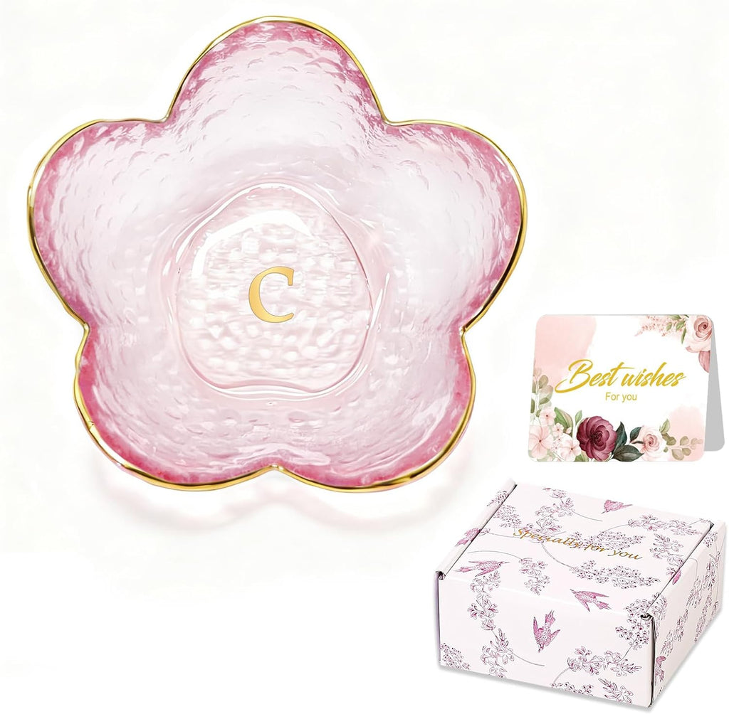 Birthday Gifts for Women Ring Dish Jewelry Tray Dish Ring Holder Room Decor Vanity Organizer Bathroom Aesthetic Trinket Dish Wedding Bridesmaid Bride Engagement Personalized Christmas Gifts for Women