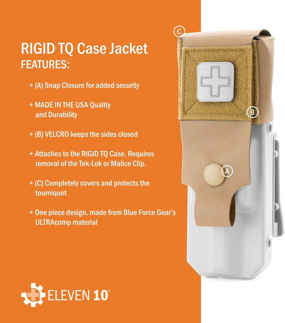 Eleven 10 Jacket for the Rigid TQ Case for C-A-T Tourniquet, Black
