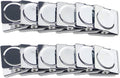 Ogrmar Metal Clip 1.2"-12 Pack Refrigerator Whiteboard Wall Magnetic Memo Metal Clip (1.2")