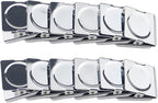 Ogrmar Metal Clip 1.2"-12 Pack Refrigerator Whiteboard Wall Magnetic Memo Metal Clip (1.2")